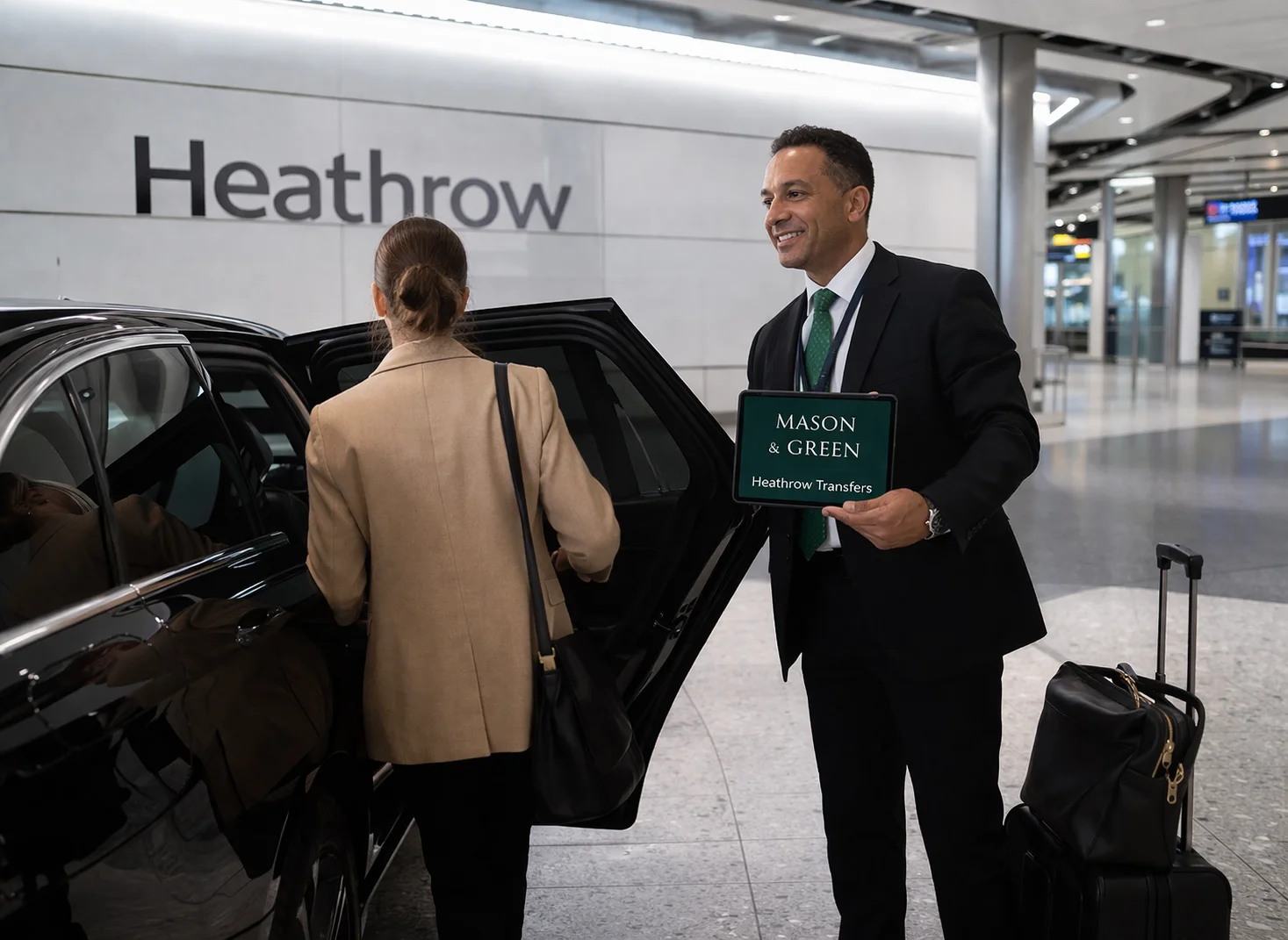 Mason & Green Heathrow Airport private transfer vehicle
